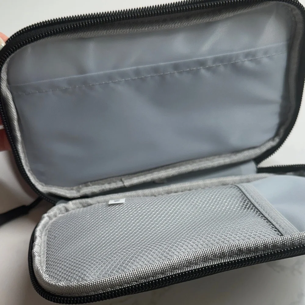 NEW Tech Zippered Organizer Travel Case In Black